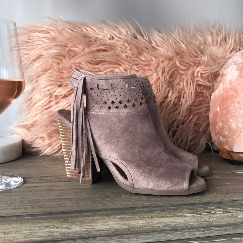 Peep toe heels/booties